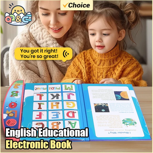 Livre électronique pour enfants, Machine de lecture sonore éducative anglaise, livres électroniques intelligents, histoire pour enfants étudiants, cadeaux pour enfants 1