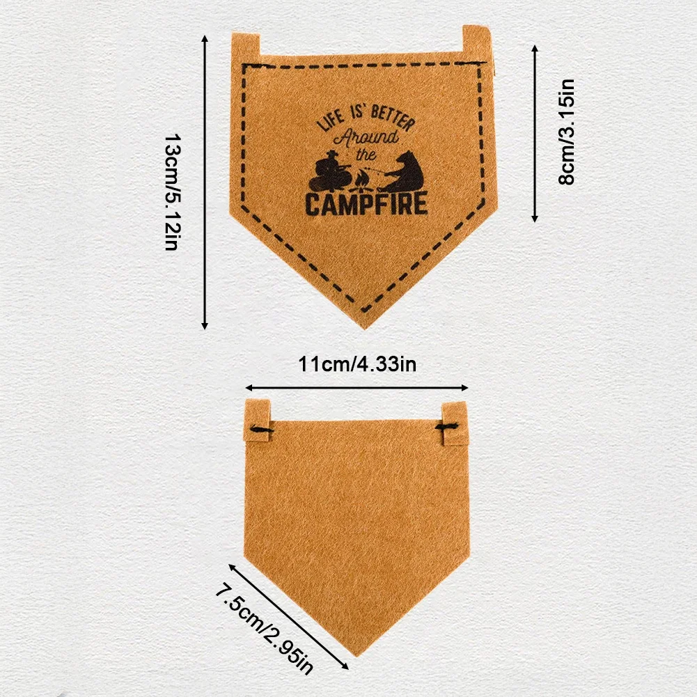 12Pcs Camp Five Cornered Flag Cool Camping Gear and Accessories Christmas Decorative Flag Novelty Camping Supplies Biwak Outdoor