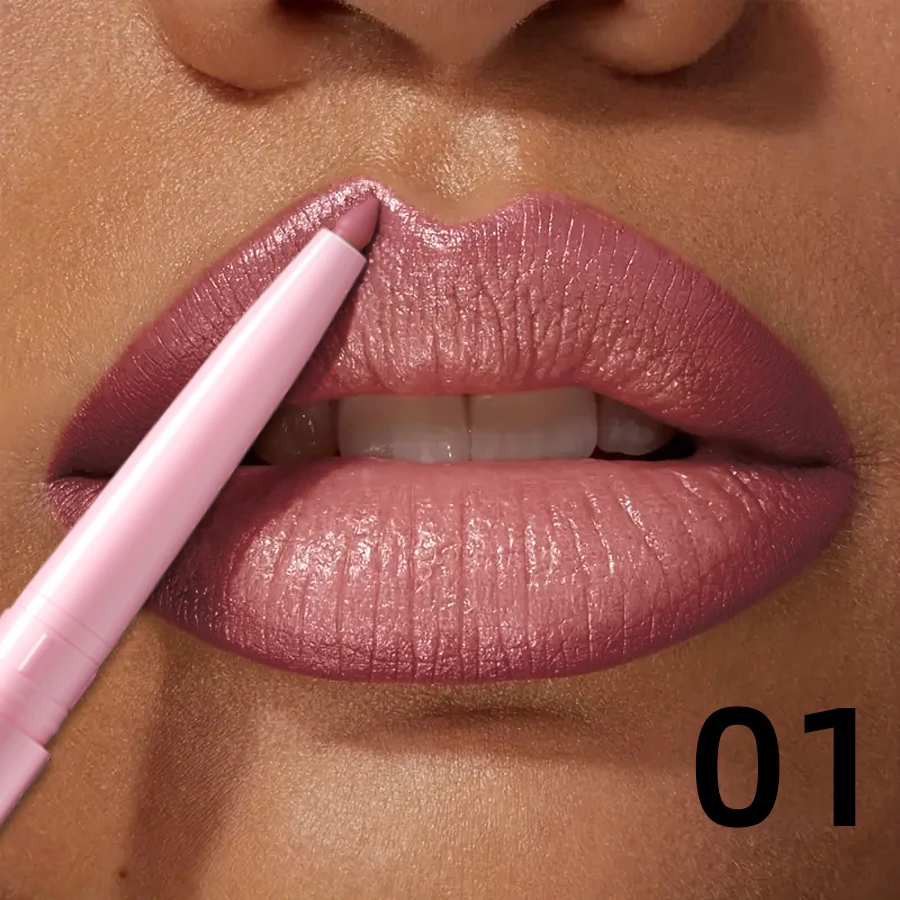 12 Color Nude Brown Lip Liner Pencil  Outline Contouring Red Contour Tint Makeup Waterproof Matte Lipstick Crayon Pen lip Balm 4