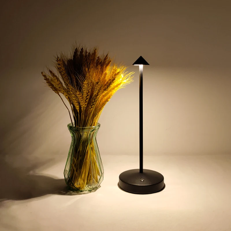 북유럽 미니멀리스트 LED 테이블 램프, 모던 터치 디밍, 무선 USB 충전, 로맨틱 레스토랑 침실 장식, 야간 조명