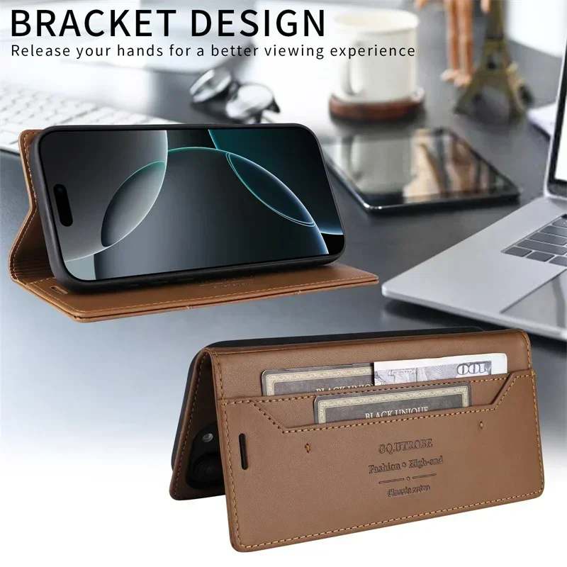 Etui Portefeuille Magnétique En Cuir Pour Google Pixel 10/9/8/7 - Anti-rayures, Multi-couleurs