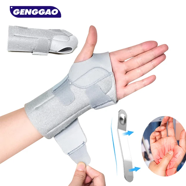 Carpal Tunnel Wrist Brace Support with Metal Splint Stabilizer - Right Hand  (S/M) - Helps Relieve Tendinitis Arthritis Carpal Tunnel Pain - Reduces  Recovery Time for Men Women : : Health 