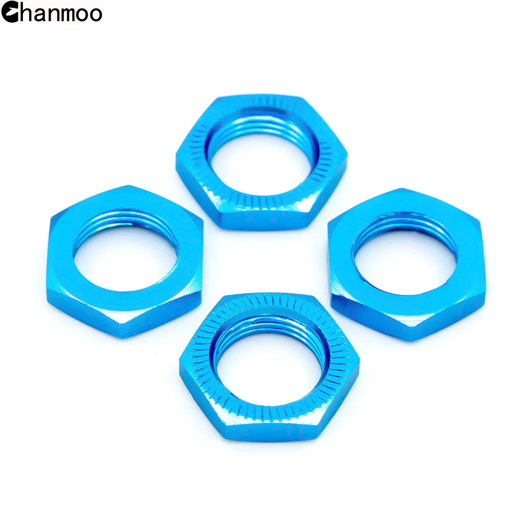 thumbnail image 1 of Tuercas de cubo hexagonales de rueda Chanmoo de 17 mm para coche RC Crawler a escala 1/8 Traxxas X-MAXX 77086-4 HSP, piezas de actualización (4 piezas), 1 of 5