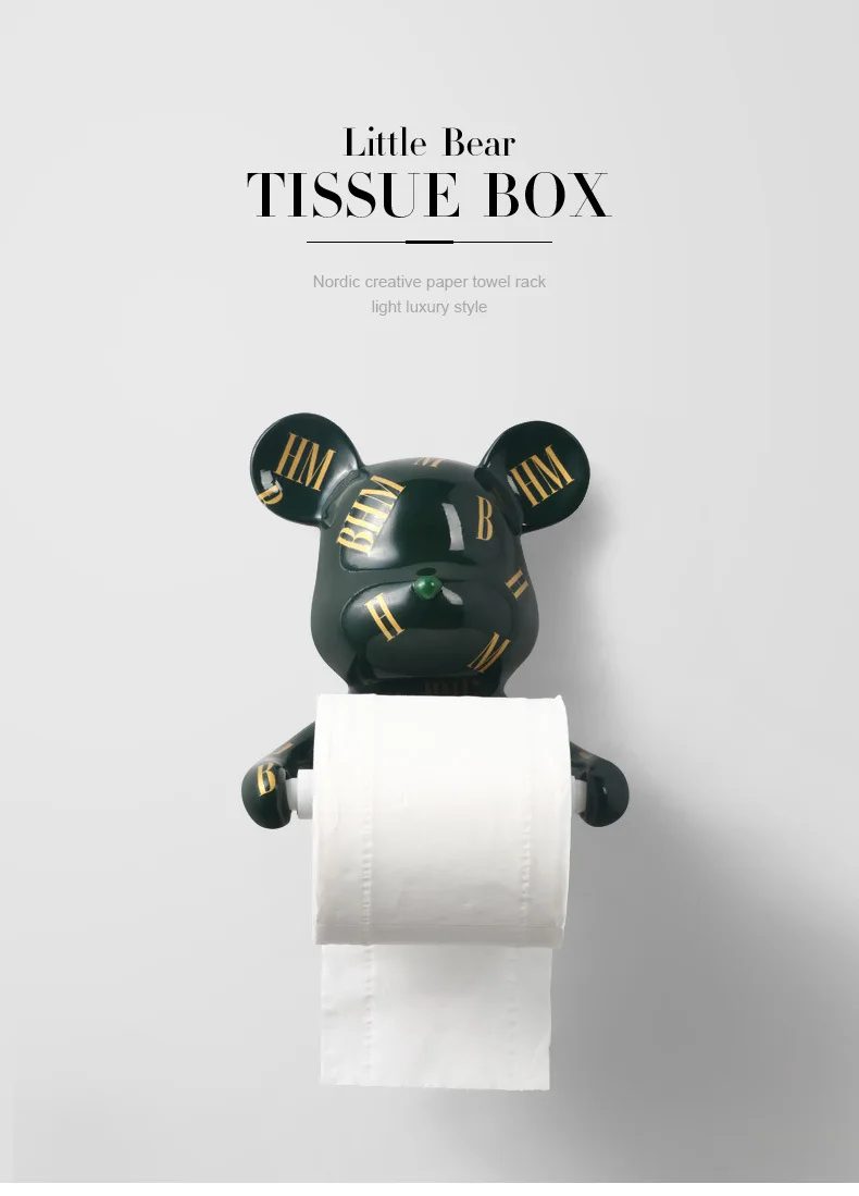 Luxury Tissue Box Cute Teddy Bear Ornaments Creative Household Tissue  Container Fashion Paper Towel Box Home Kitchen Decor - AliExpress