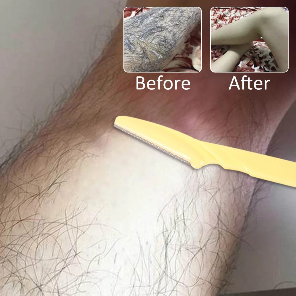 36pcs Eyebrow and Face Razors for Women and Men Eyebrow Hair Trimmer Facial Shavers with Protective Covers, Safe for Beginners