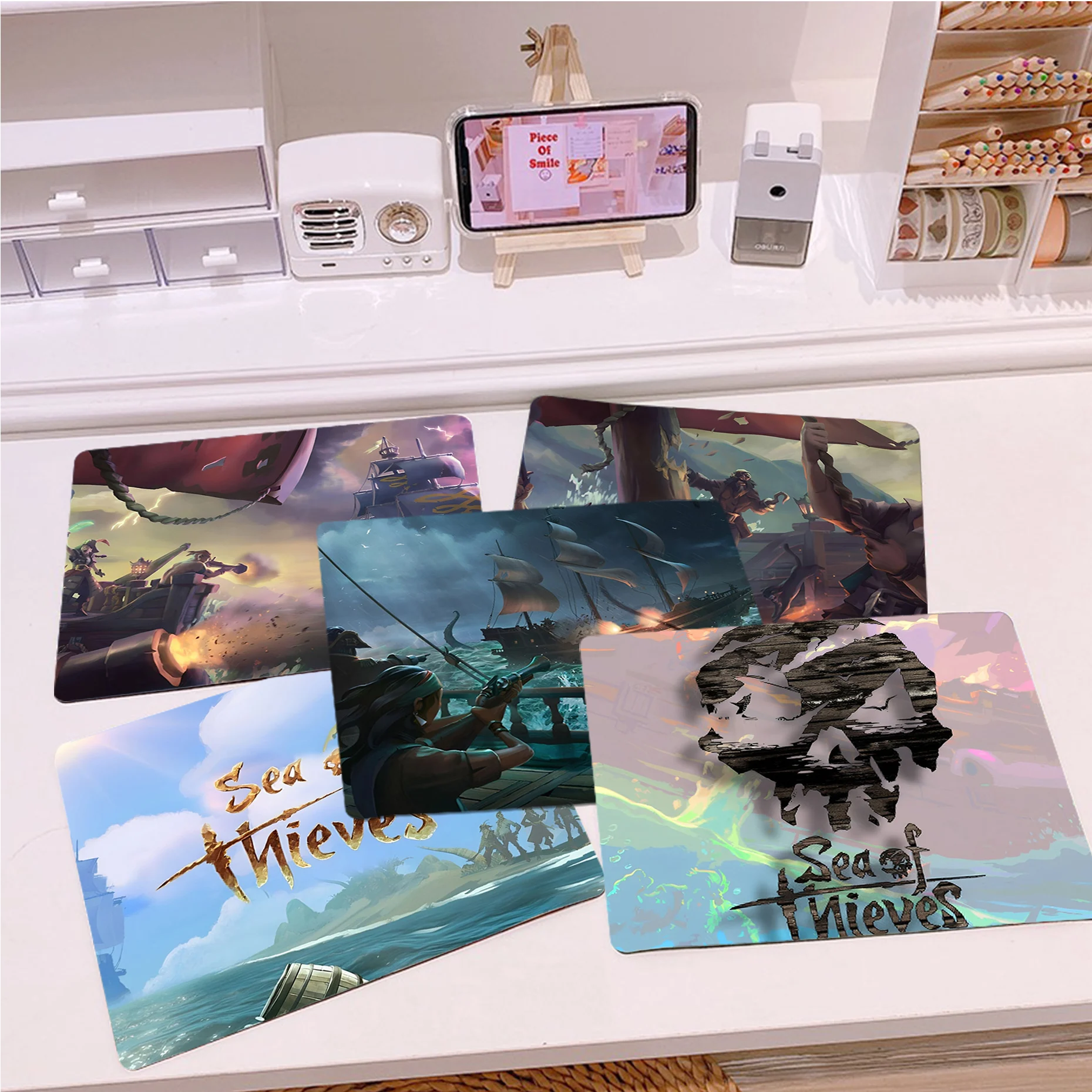 S-Sea Of T-Lovers Mousepad Small Office Computer Desk Mat Tastiera Da Tavolo Tappetino Per Mouse Grande Cuscino Per Laptop Deskpad Home Decor