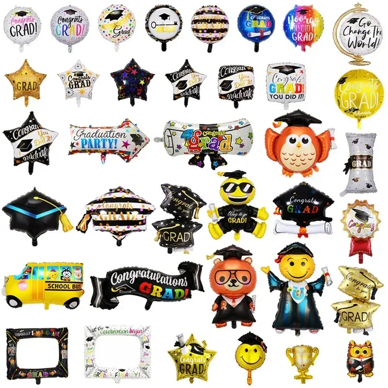 Graduation Party Balloon Owl Helium Globe Foil Balloon Congrats Grad School Celebrations Party Decorations Globos Ballons foil balloons inflatable balloon