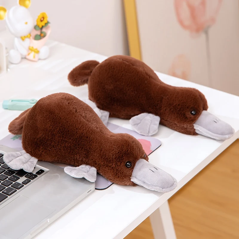 Cute Plush Platypus Pillow For Car Decoration Kids Comforting on Holidays Creative Soft Tabletop Stuffed Toy for Stress Relief