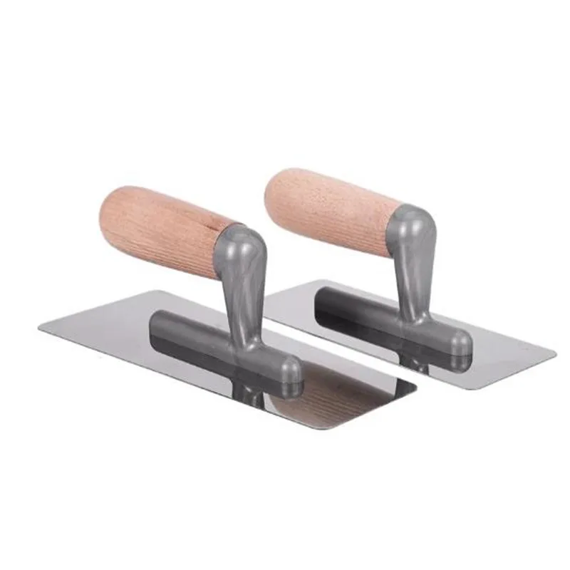 2Pcs Stainless Steel Trowel Tool Batch Wall Shovel Tool Putty Cement Finishing Concrete Trowel