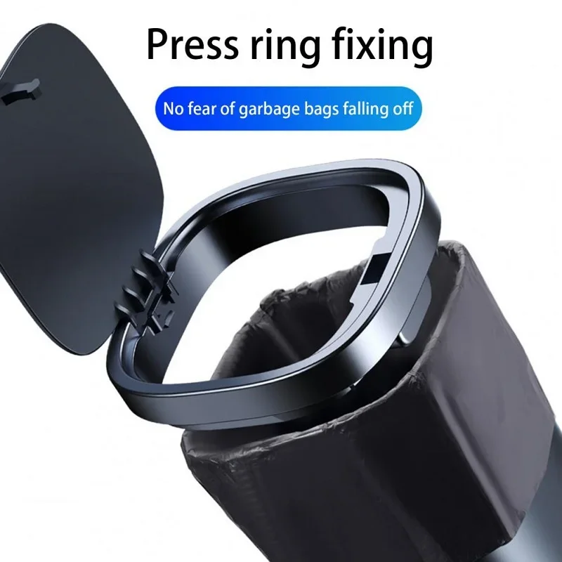 800ML Car Trash Holder Click Garbage Bin Ashtray Dust Case Trash Waste Bag Open Cover Auto Organizer Storage Box Car Accessories