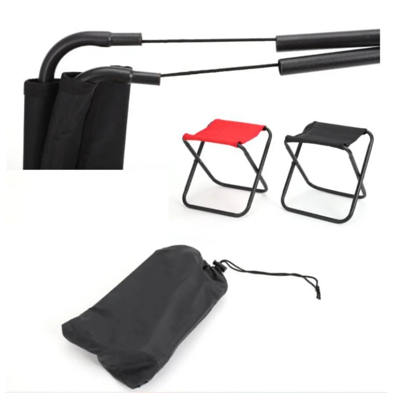 Lightweight Foldable Fishing Stool Stainless Steel Camping Chair Outdoor Sports Camping Beach Chair