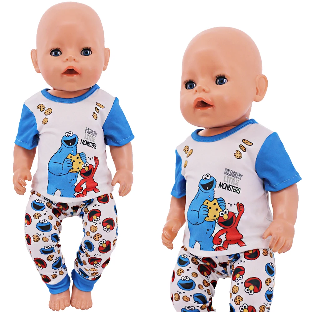 T-Shirt + Shorts für 43 cm große Baby-Reborn-Puppen, Zubehör, 18 Zoll, amerikanische Puppe, Mädchenspielzeug, Our Generation Nenuco – Detail 1