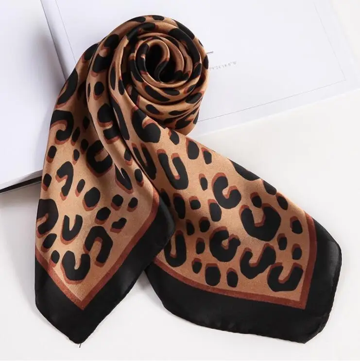 Women Small Square Scarves 70x70cm Retro French Advanced Korean Printed Professional Simulated Silk Scarf Party Gift printed scarf square scarf women scarves