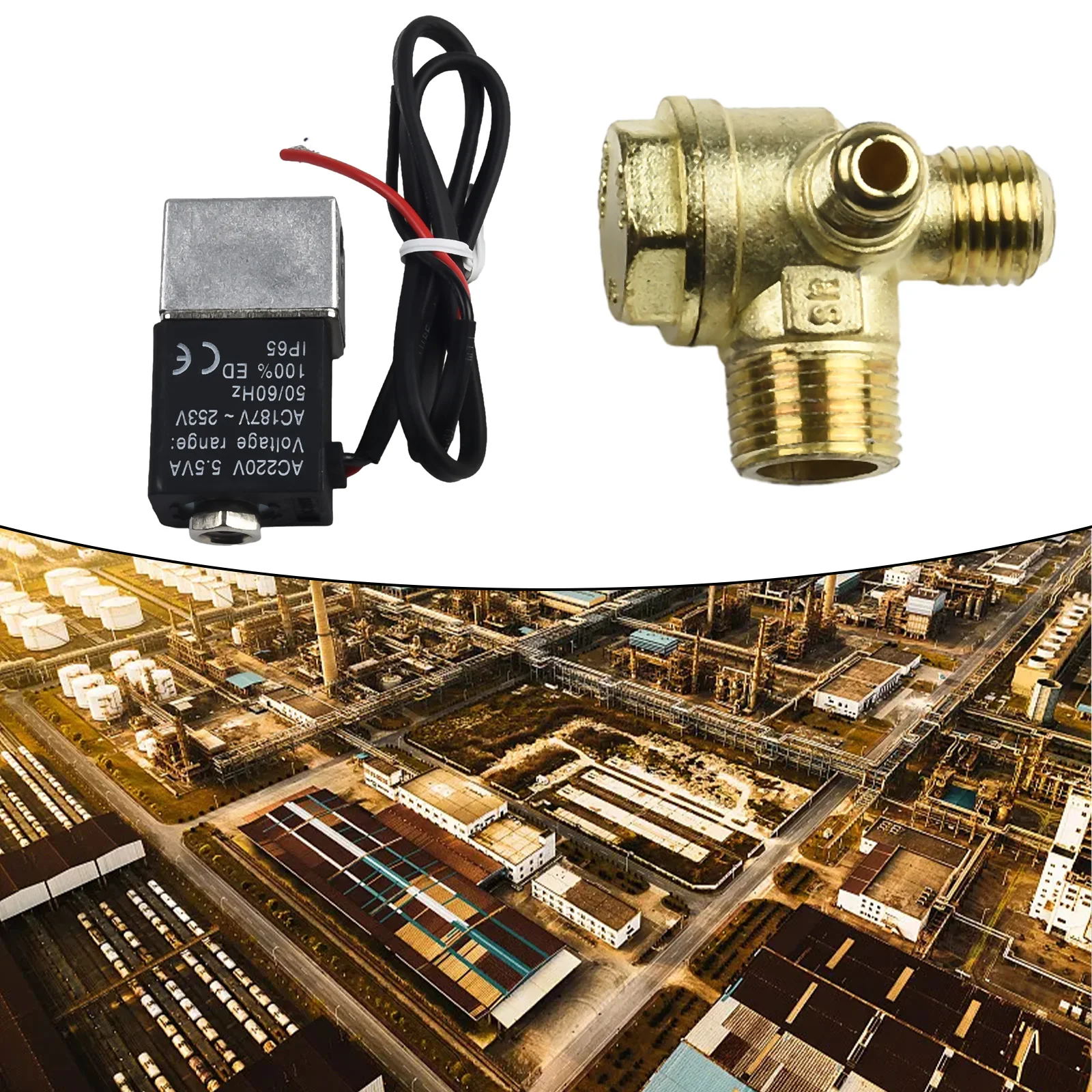 

Zinc One-way Valve Solenoid Valve Bleed Check Valve Components Cut-off Fits Air Compressor Machine Mute Oil-free