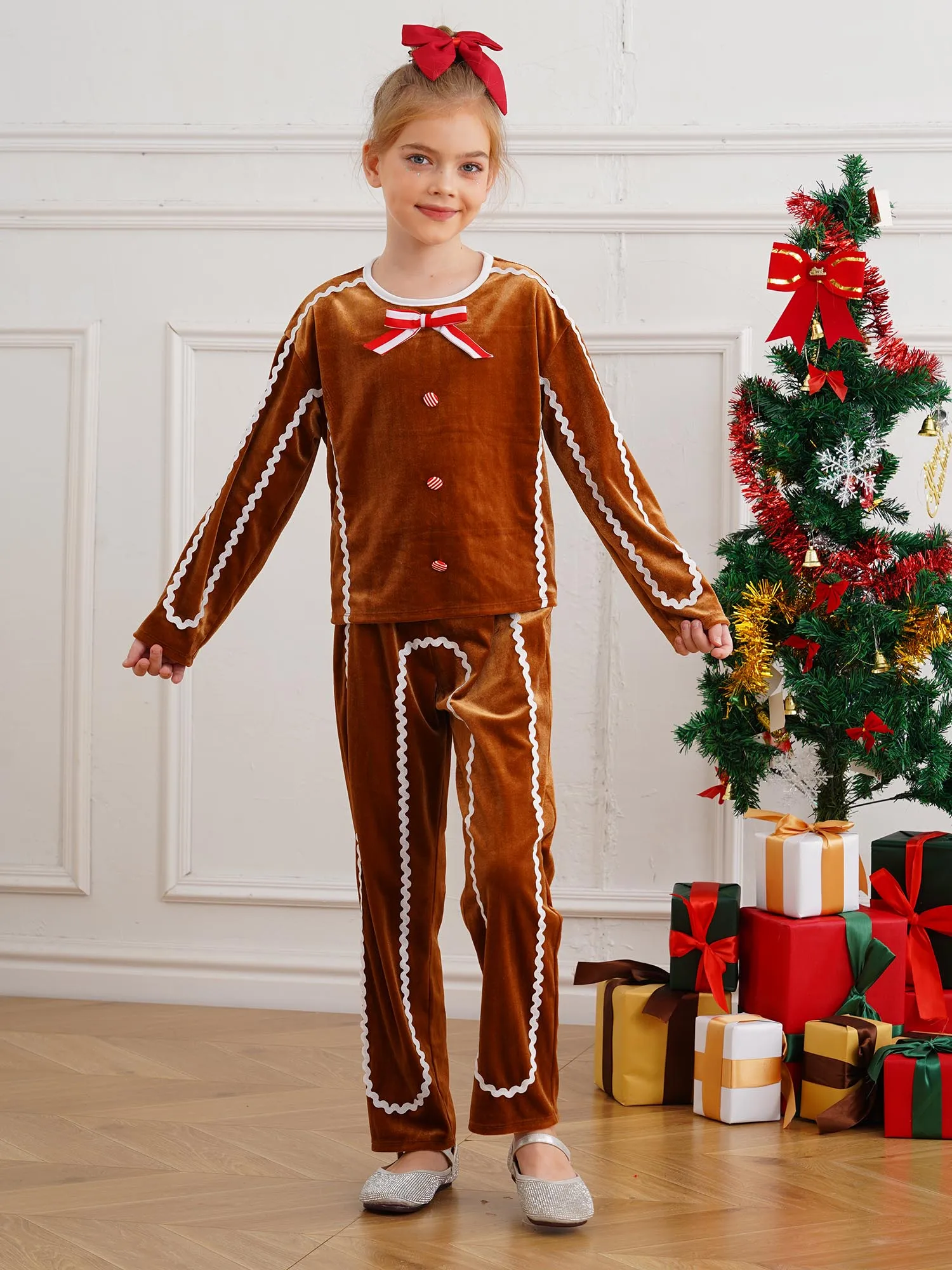 Déguisement Bonhomme Pain d'Épices Enfant – Velours – photo 13