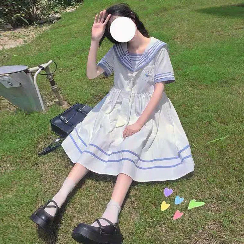 Japanese Kawaii Cute Dress Woman Soft Vintage Daily Sweet Lace Princess Lolita Sleeveless Soft Girls Gothic Cosplay