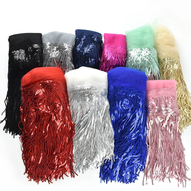 Colorful Sequin Tassel Lace Trim Ribbon Fringe