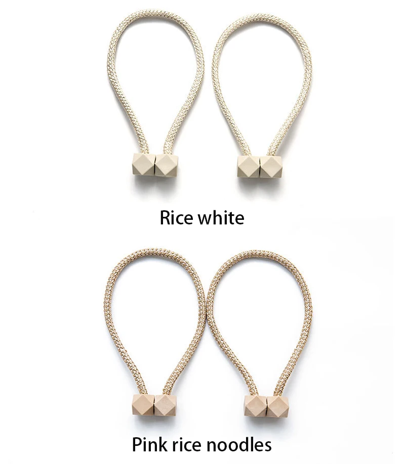 Magnetic Curtain Tie Rope Backs Holdbacks Buckle Clips Accessory Rods Accessoires Hook Holder Home Decorations Binding Rope 5