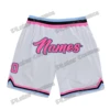 Custom Name and Number White Pink-Light Blue Basketball Shorts 3D Printed Men Youth Summer breathable mesh Sports Shorts LQD05 1