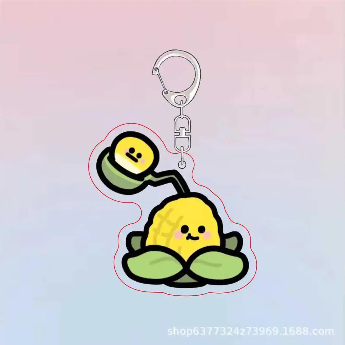 Acrylic Cute Keychain - Plants Vs Zombies Theme - Girls Gift & Bag Charm Souvenir Pendant