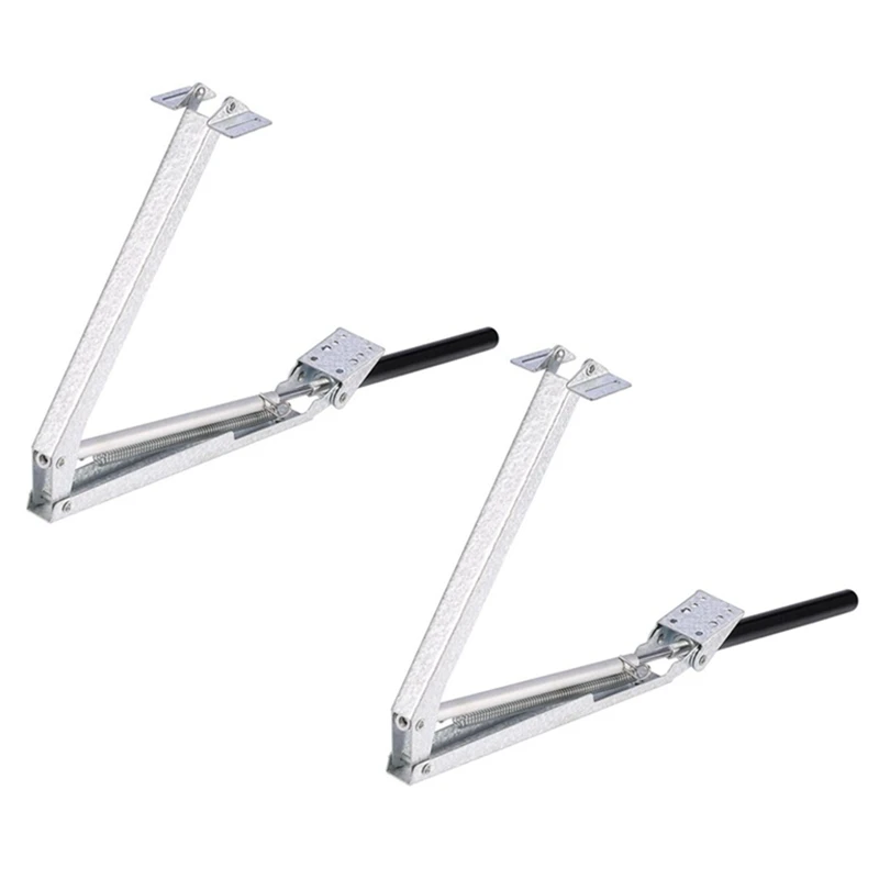 

2 Piece Automatic Window Opener Greenhouse Double Spring Silver & Black Solar Heat Sensitive Garden Vent Agricultural Tools