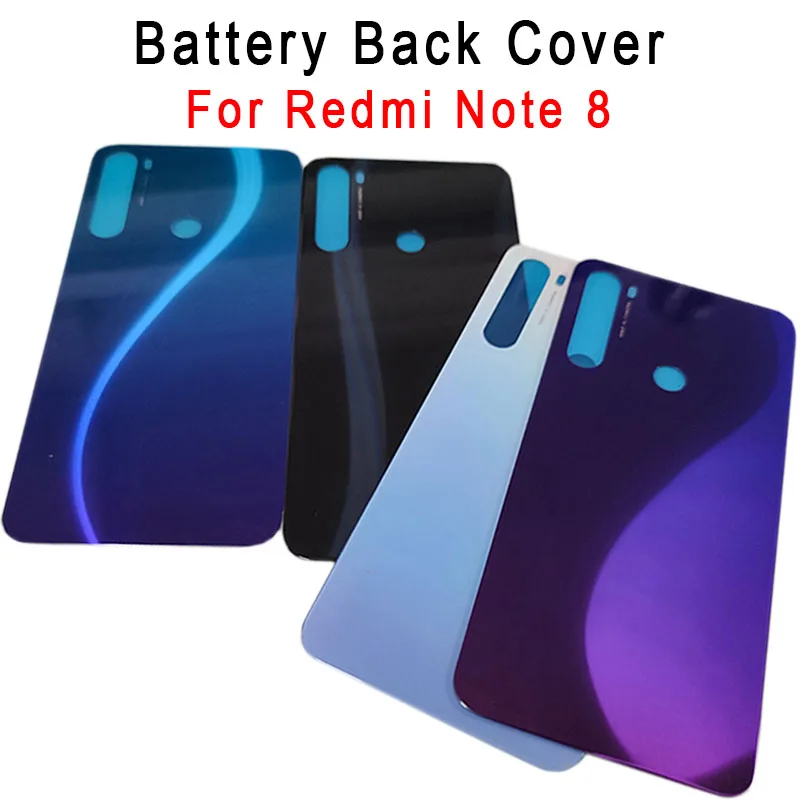 

Glass Rear Door Housing Case For Redmi Note8 Back Battery Cover 3D Case Replacement For Redmi Note 8 note8 Note 8 phone Shell