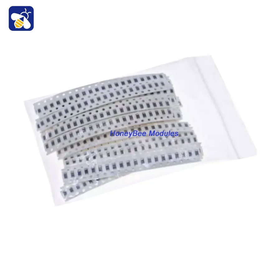

64 types 1280pcs 20pcs each 1/8W (0R - 10M) 5% 0805 SMD Chip Resistor Packs