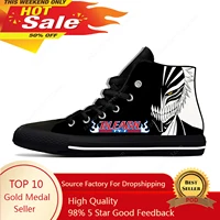 Hot Anime Bleach Lightweight Cloth 3D Print Funny Cool Fashion High Top Canvas Shoes Mens Womens Casual Breathable Sneakers 1