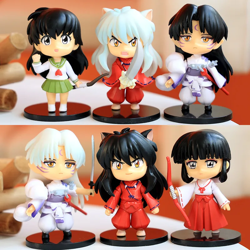 Анимационный персонаж Lnuyasha Sesshomaru две собаки Higurashi Kagome Ali Kikyo Q версия кукла модели украшения подарок детские игрушки