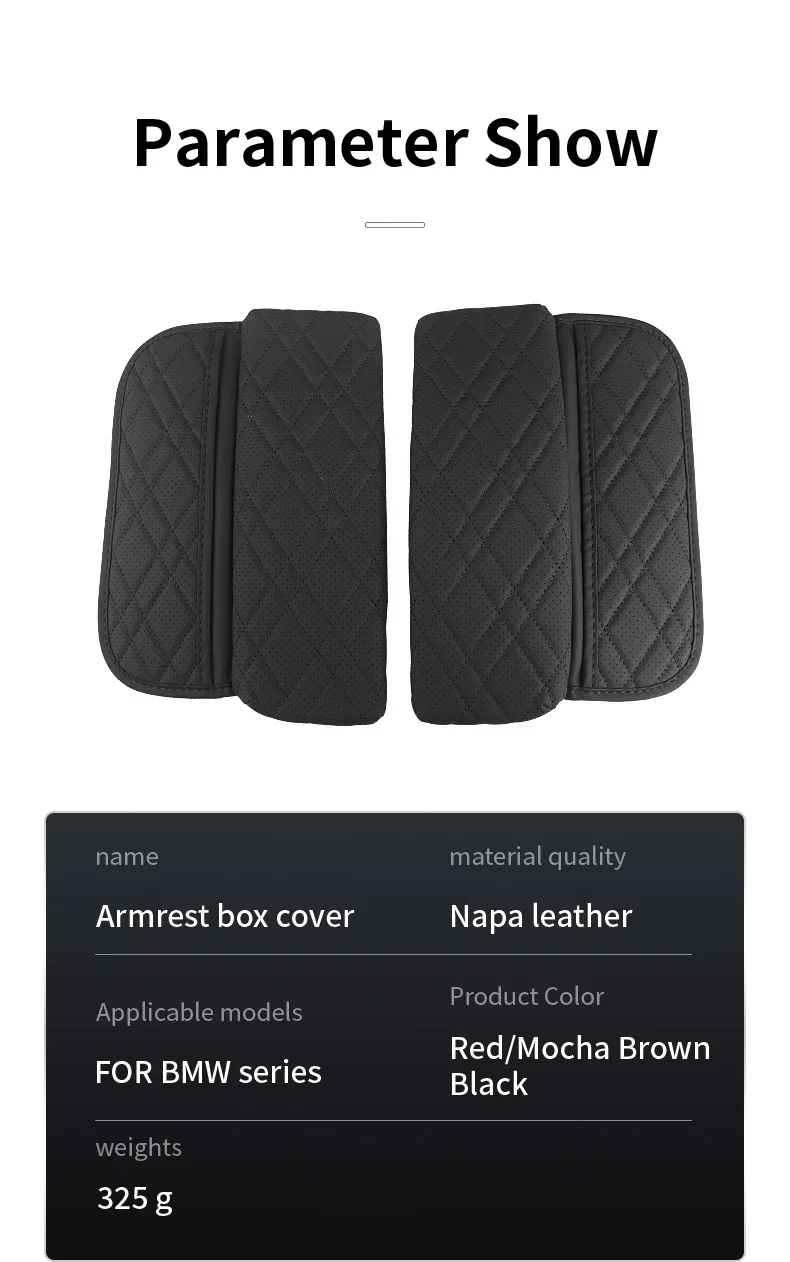 Car Armrest Cushion Cover Center Console Armrest Protector Pad For BMW F10 G11 X5 G05 X6 X7 G07 5 Series G30 G32 6GT Accessories
