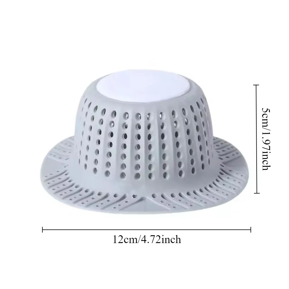 New Bathtub Drain Hair Catcher Collapsible Drain Protector for Pop-Up and Regular Drains of Shower Bathtub Tub Bathroom Sink 5