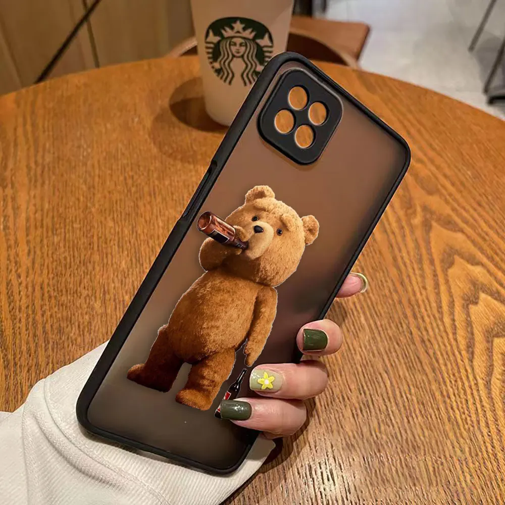 thumbnail image 1 of Funda mate para OPPO A97 A96 A95 A94 A93 A92 A78 A74 A73 A72 A57 A55 A54 A53 A17 A16 4G 5G Funda traviesa t-oso de peluche pareja, 1 of 5