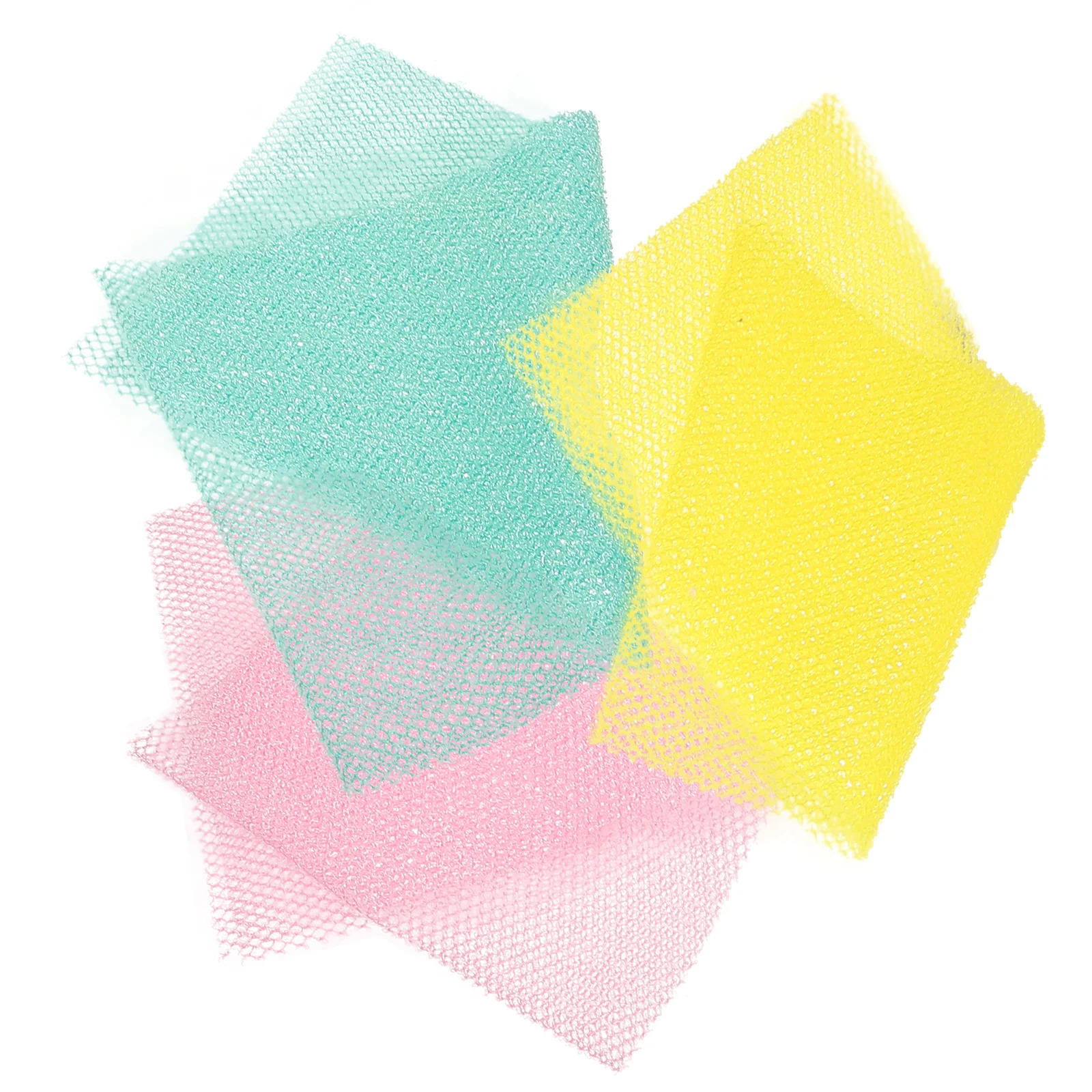 

3 Pcs Long Back Rub Strip African Net Sponge Scrubber for Shower Cloth Bath Bar Wash