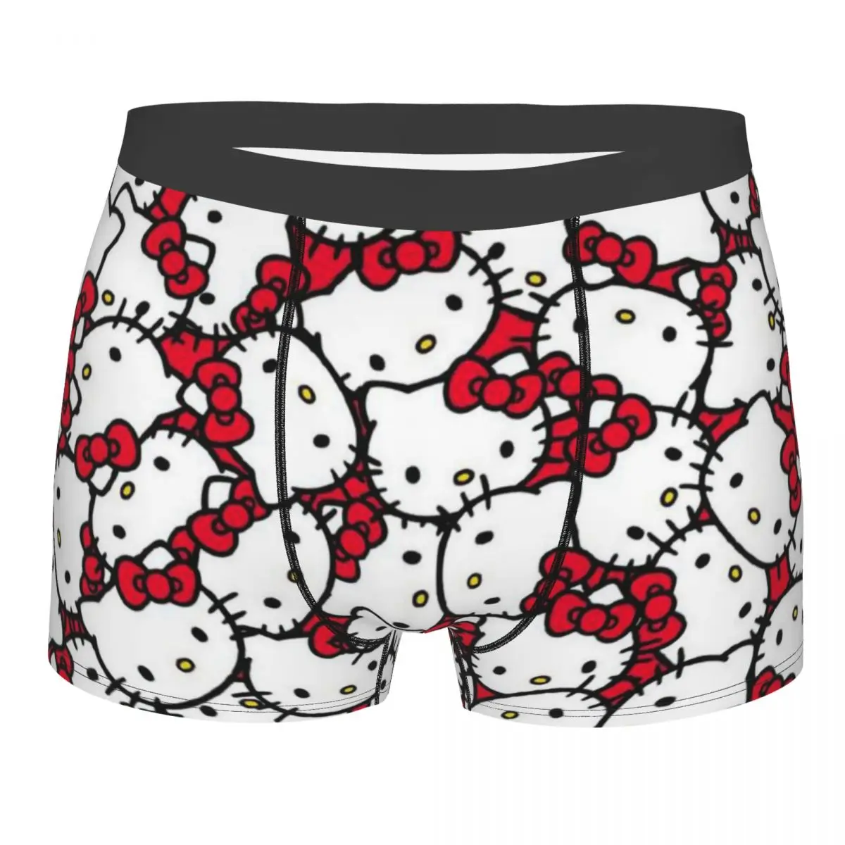 

Male Cool Hello Kitty Pattern Underwear Cartoon Boxer Briefs Soft Shorts Panties Underpants