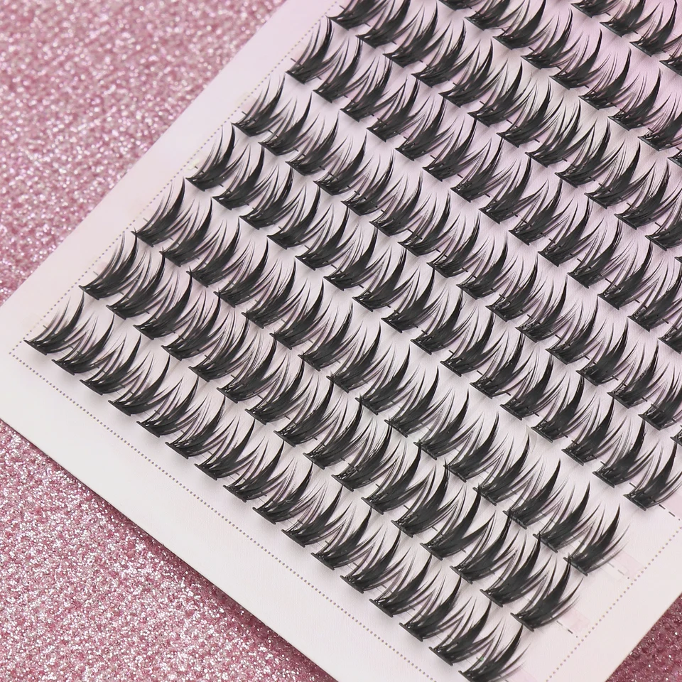 160 Clusters Fish Tail False Eyelashes Grafting