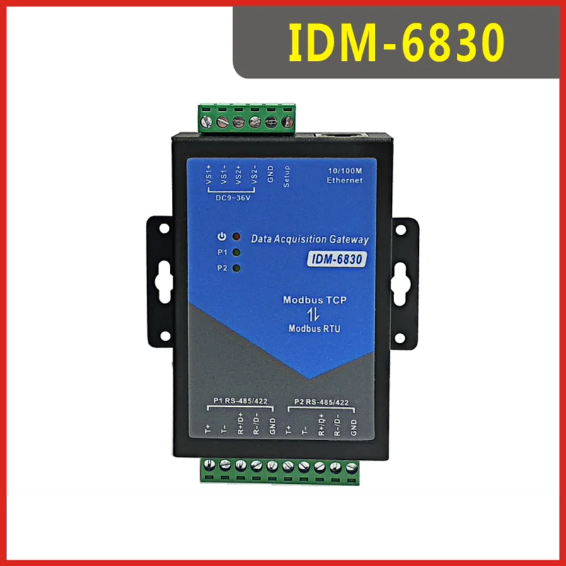 

IDM-6830 intelligent Modbus gateway 2-way RS485 serial port Modbus RTU acquisition gateway