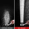 Black Stainless Steel Shower Head Fall resistant Durable High Pressure Showerhead for Bathroom Handheld Water Saving Shower Set 2