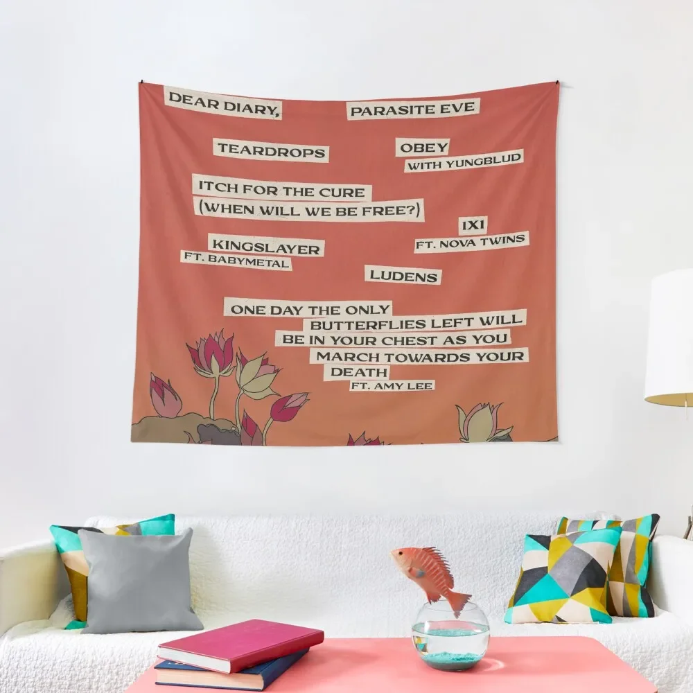

Bring Me Songs List Tapestry Decoration For Rooms Room Decore Aesthetic Tapete For The Wall Home Decor Accessories Tapestry