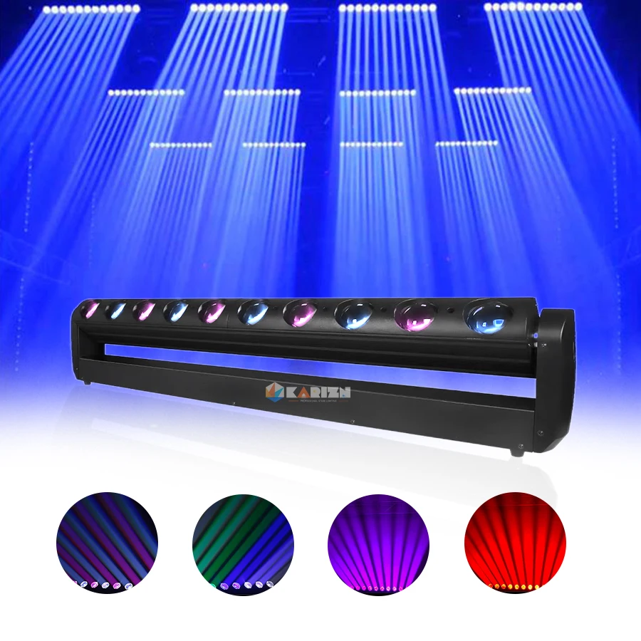No Tax 2Pcs Beam Moving Head Light LED 10x40W RGBW 4in1 DMX512 DJ Projector Lights For Bar Party KTV Christmas