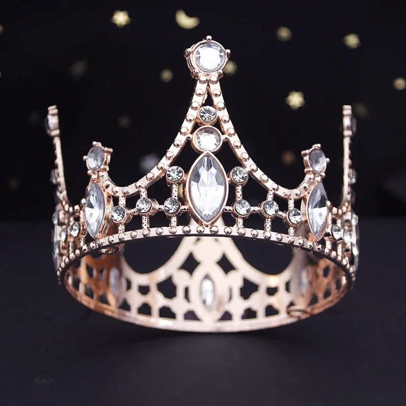 Girls Birthday Crowns Diadem Tiaras Jewelry Party Prom Cake Topper For Princess Theme Events