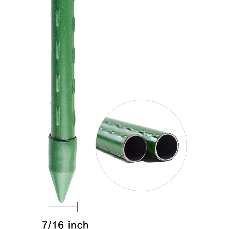 WAENLIR Garden Stakes 72 inch 6ft Sturdy Plant Sticks/Support, Tomato Stakes, Pack of 25