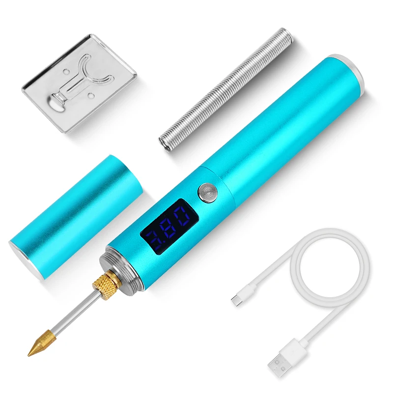 

Usb High-Power Fast Heat Wireless Soldering Iron Rechargeable Soldering Iron Temperature Adjustment With Led Display