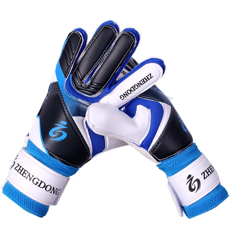 1Pair Soccer Goalkeeper Gloves Finger Protection Goal Thickened Latex Football Gloves Primary And Secondary School Student Adult