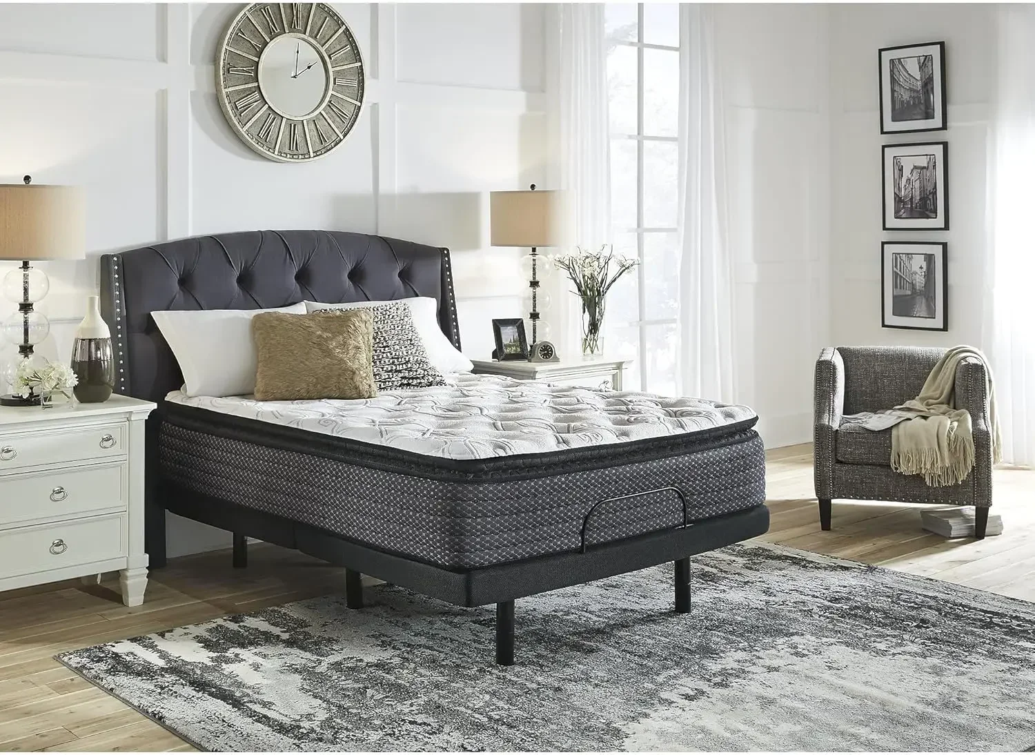Queen Mattresses Size Limited Edition 11 inch Plush Pillowtop Hybrid Mattress Lumbar Support Gel Memory Foam