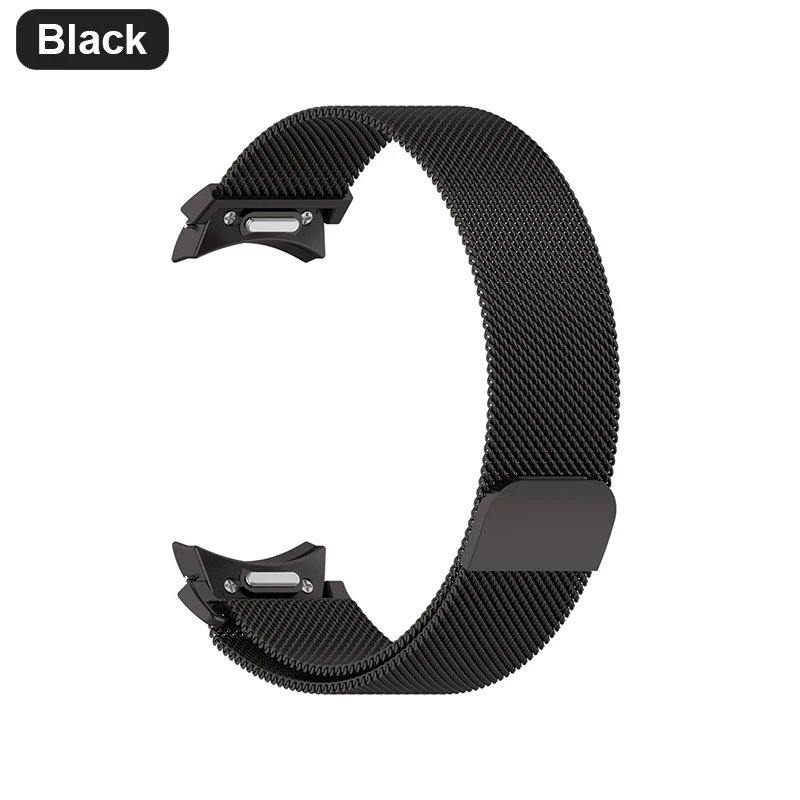 Premium Metal Strap with Magnetic Loop and Screen Protector Case, Quick Install Bracelet