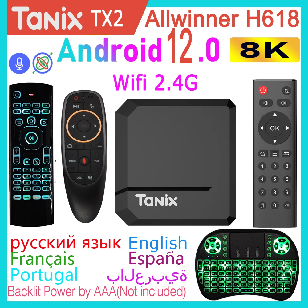 Tanix-TX2-Smart-TV-Box-Media-Player-Android-12-0-Allwinner-H618 ...