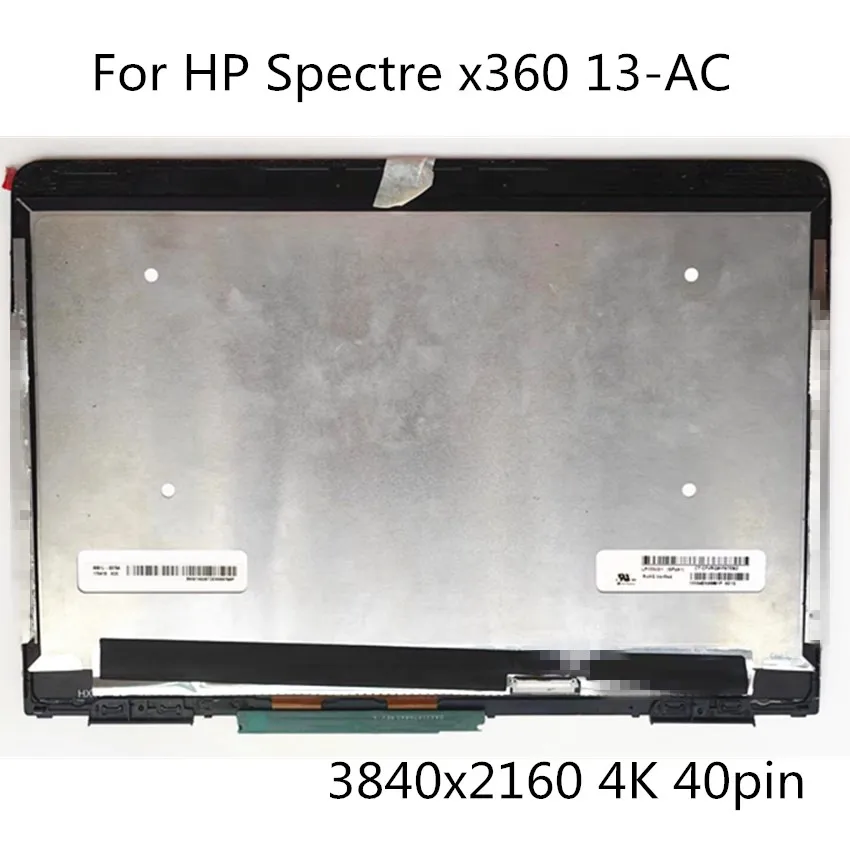 Gruppo Di Ricambio Per Touch Screen Con Display Lcd Da 13.3 "Per Serie Hp Spectre X360 13-Ac Muslimaur 13-Ac040 Tpn-Q178