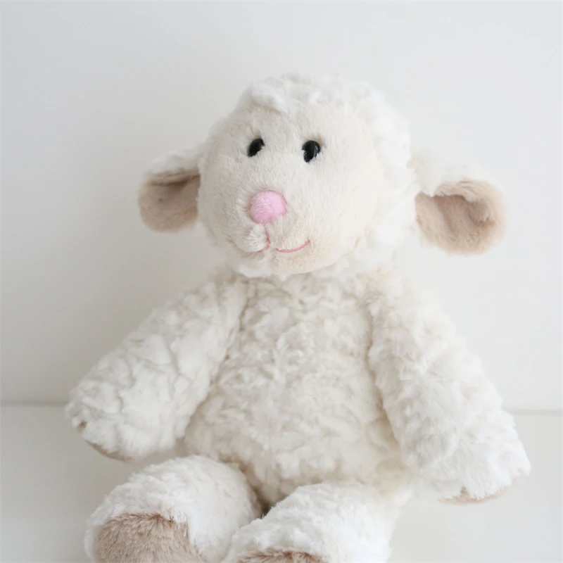 

36cm Fluffy Sheep Doll Stuffed Animal Cute Smiling Lamb Plush Toy Soft Appease Plushies Birthday Gifts For Child Girl