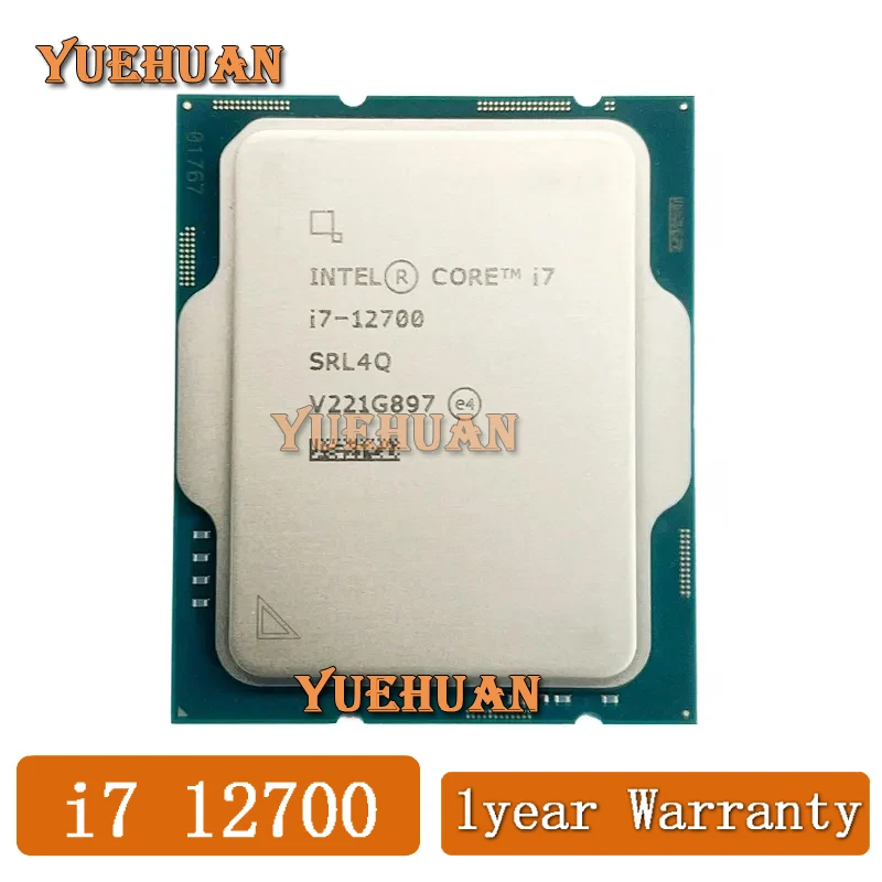 

Процессор Intel Core i7-12700 i7 12700 2,1 ГГц, двенадцатиядерный, двадцать потоков, процессор 10 нм L3 = 25M 66 Вт LGA 1700 новый, но без вентилятора