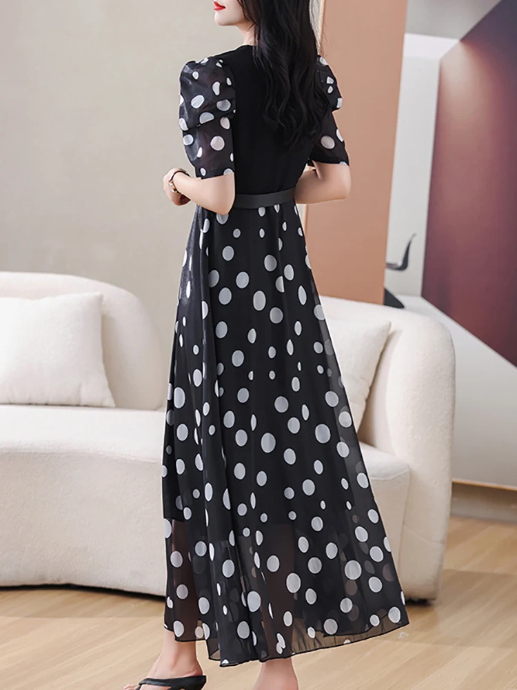 Red Vestidos De Bolitas De Los 60 Outfit Vestido Negro Con Puntos